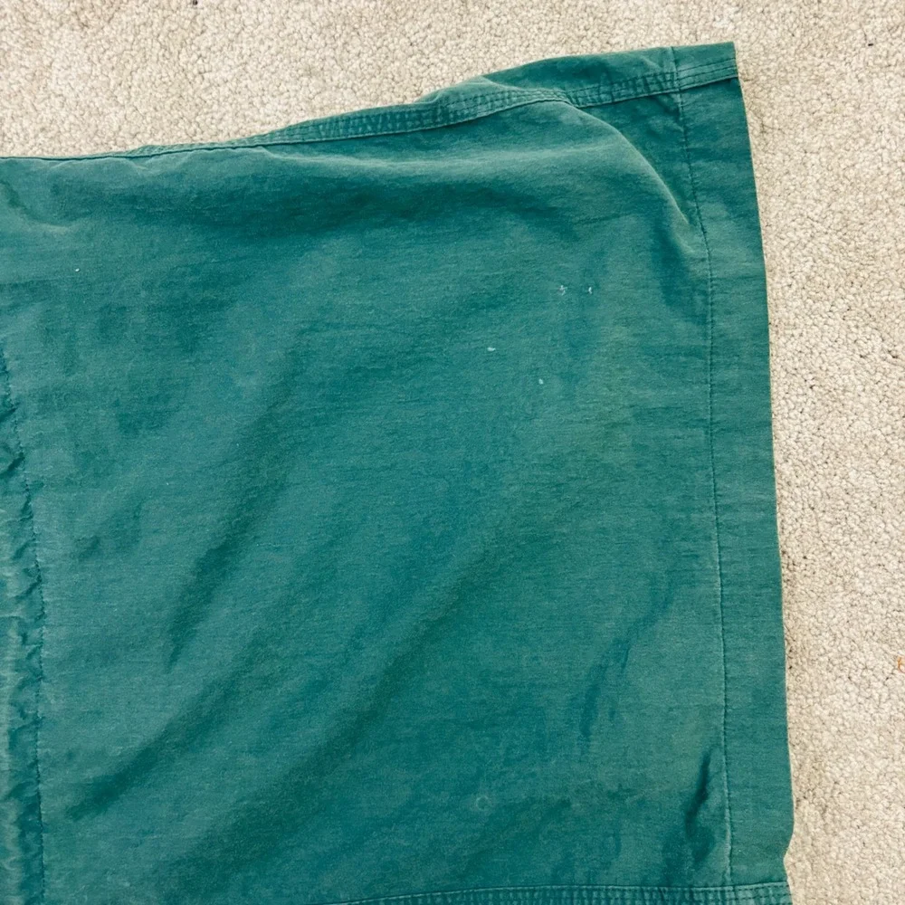 LL Bean Vintage Mens XL Tall Green Field Parka Hooded Jacket Cotton Nylon